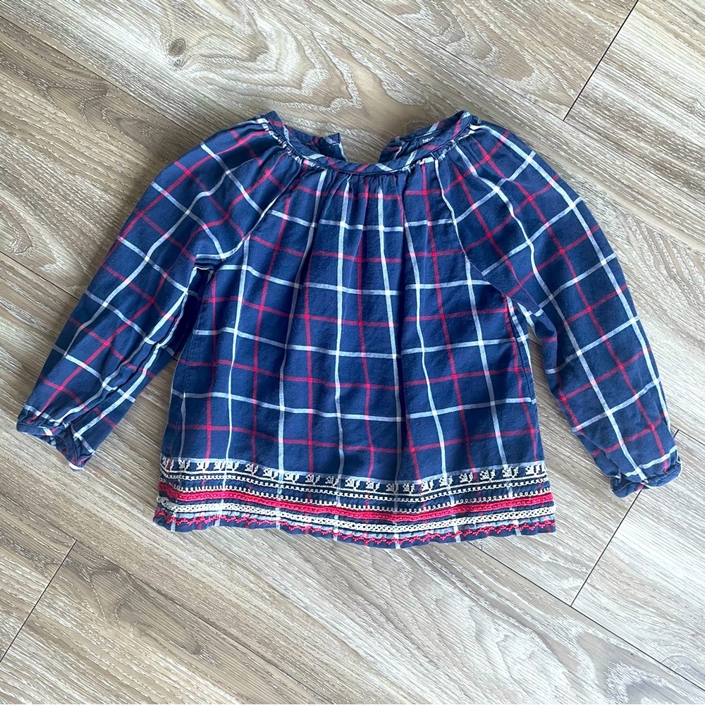 Baby GAP Plaid Navy Shirt